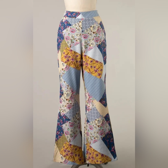 Boho patchwork top and pant set - Picture 3 of 3